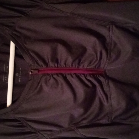 Athleta half zip cap sleeve top Small - Picture 3 of 7